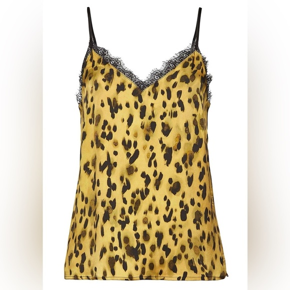 Anine Bing Belle Camisole in Golden Leopard - Picture 4 of 8